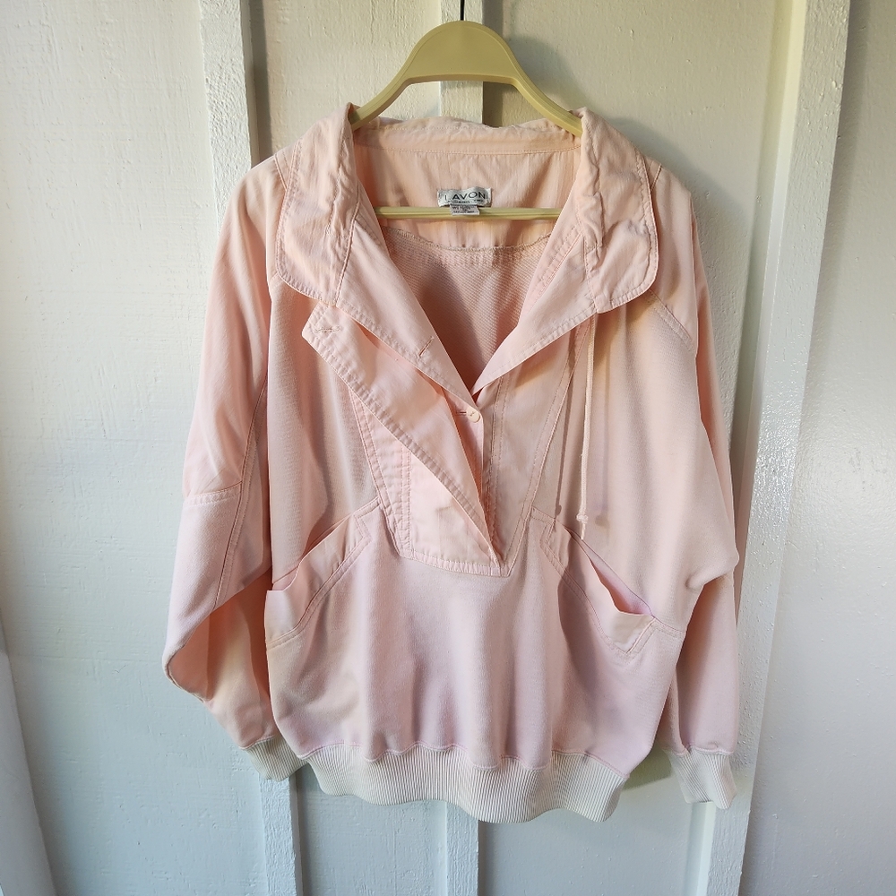 LAVON BY CHEERFUL CORP Vintage Light Pink Baggy Sweatshirt Pullover Size Medium